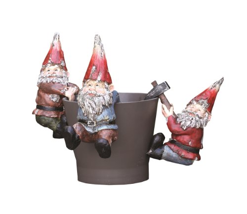 Napco Set of 3 Decorative Gnome Pot Hanger Accents
